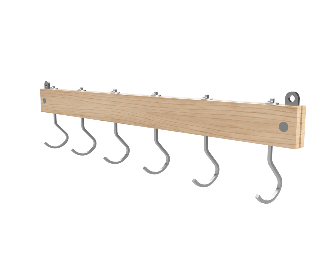 The Mini, Supernova's smallest CuKi Rack, designed for narrow islands or counter tops. Shown in Maple.