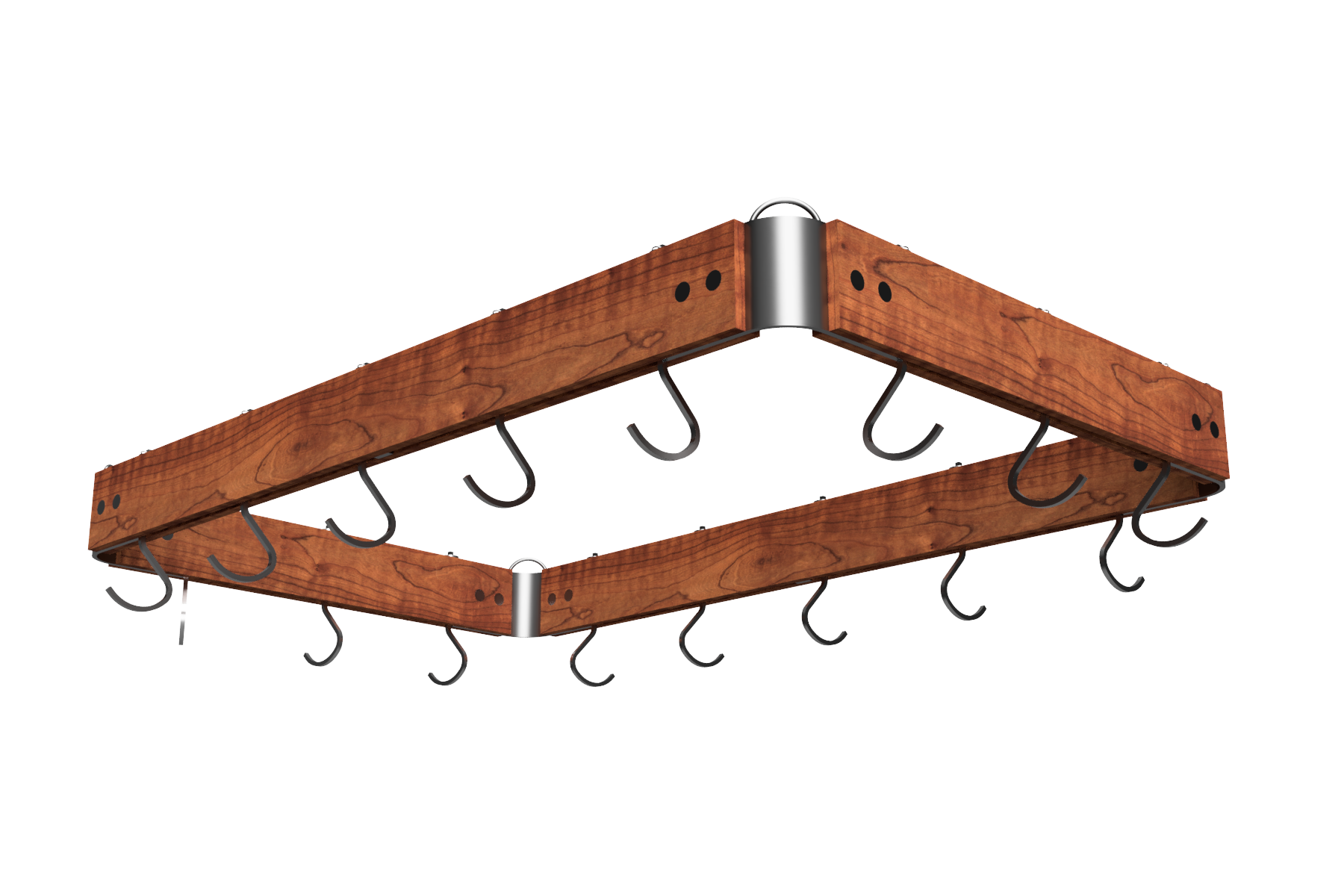 The Pot Loft CuKi (Custom Kitchen) Rack in cherry