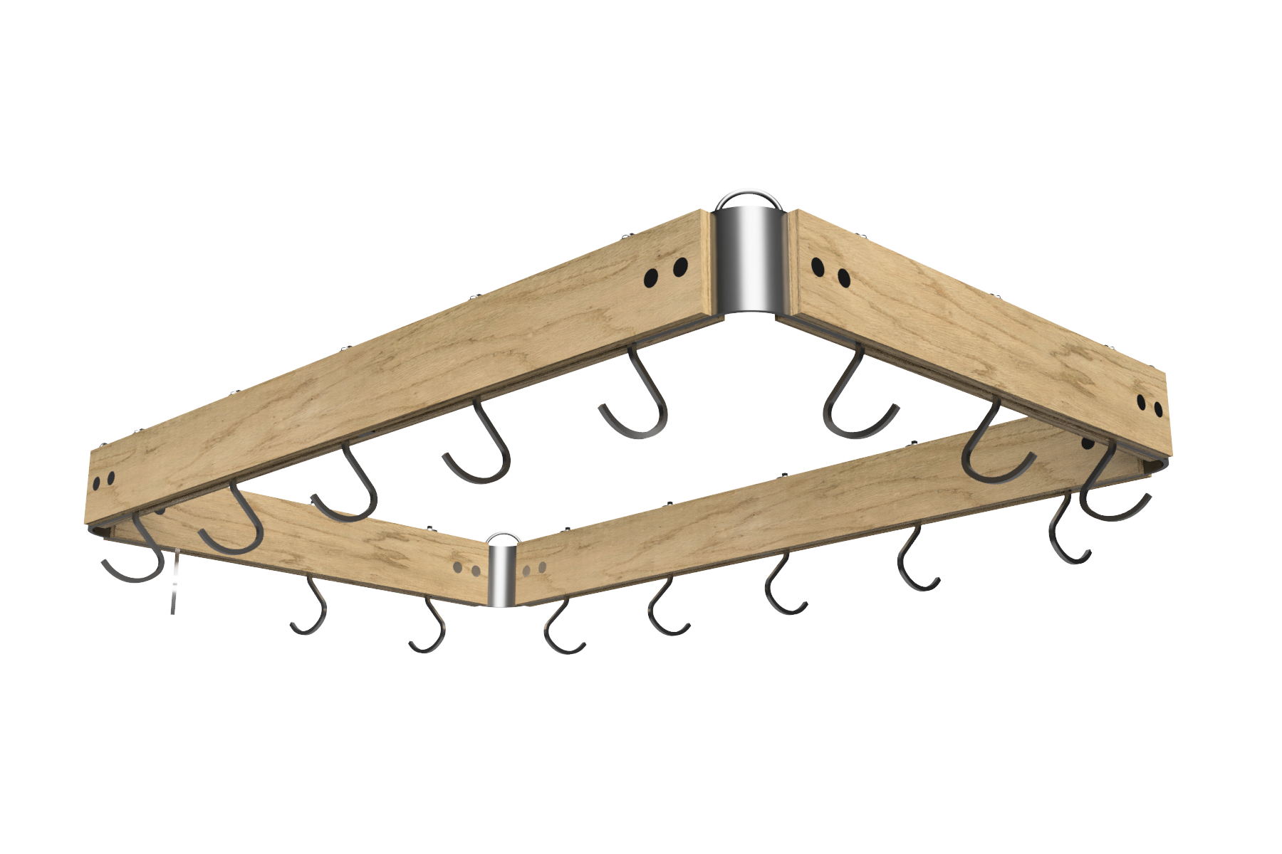 The Pot Loft CuKi (Custom Kitchen) Rack in white oak