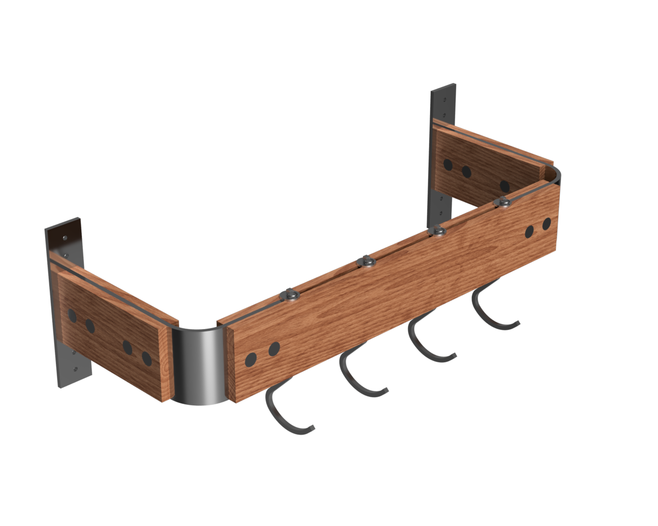 The Wally CuKi (Custom Kitchen) Rack in cherry